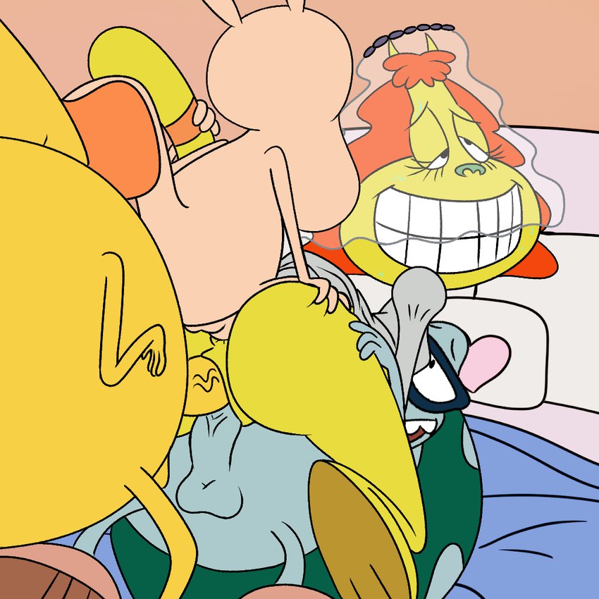 dr. hutchison, filburt shellbach, heffer wolfe, and rocko rama (rocko's modern life and etc) created by impstripe
