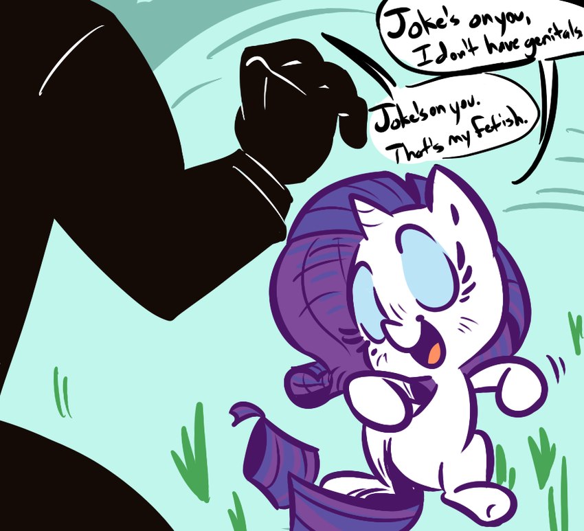 anon and rarity (friendship is magic and etc) created by tess (artist)