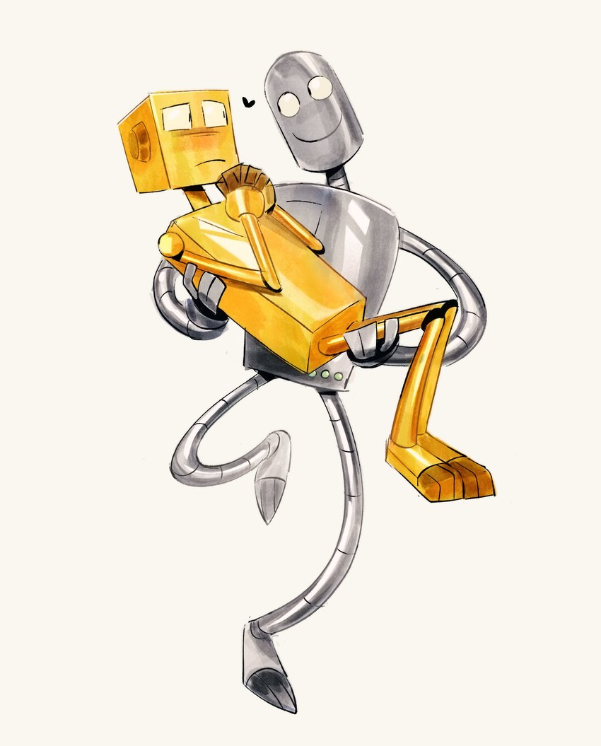 robot and tin (robot dreams) created by dymitr3