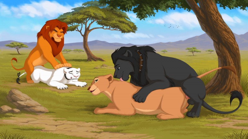 fan character, nala, and simba (the lion king and etc) created by reallynxgirl