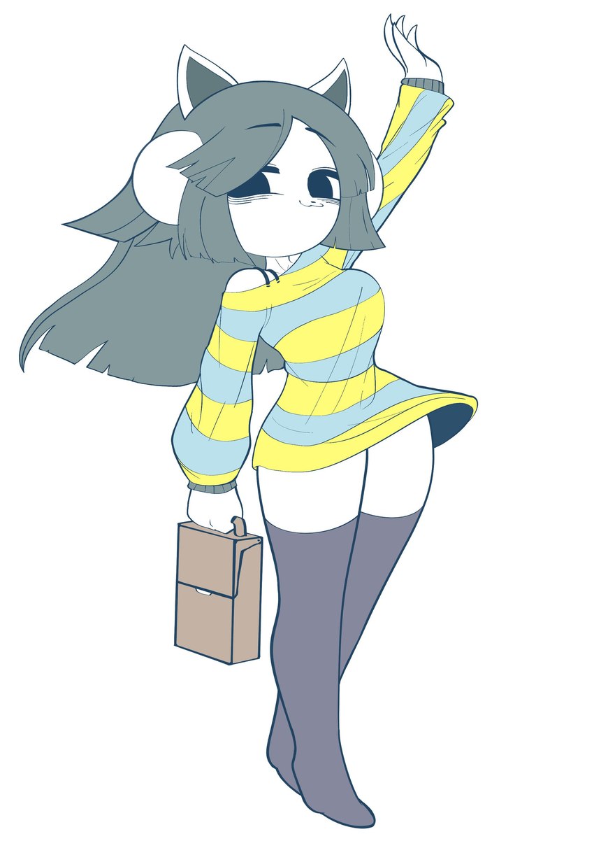 temmie (undertale (series) and etc) created by hss dada