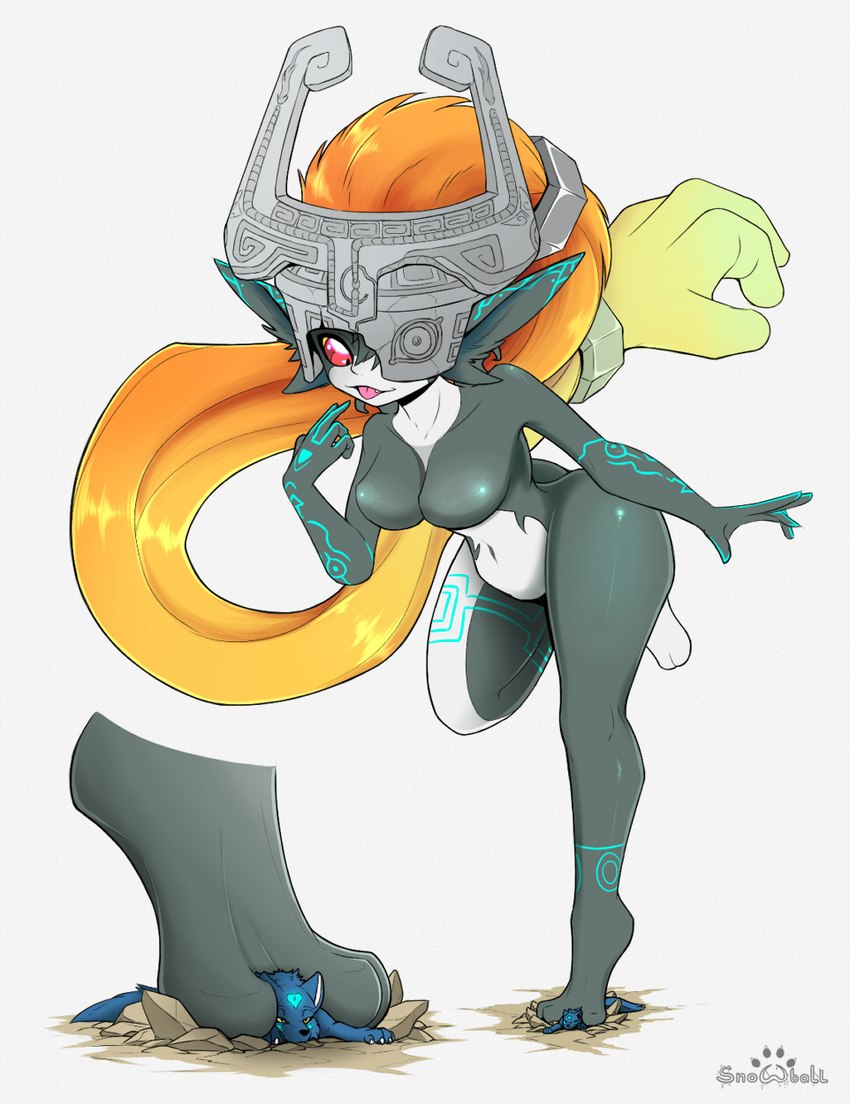 midna and snowball (the legend of zelda and etc) created by s2-freak