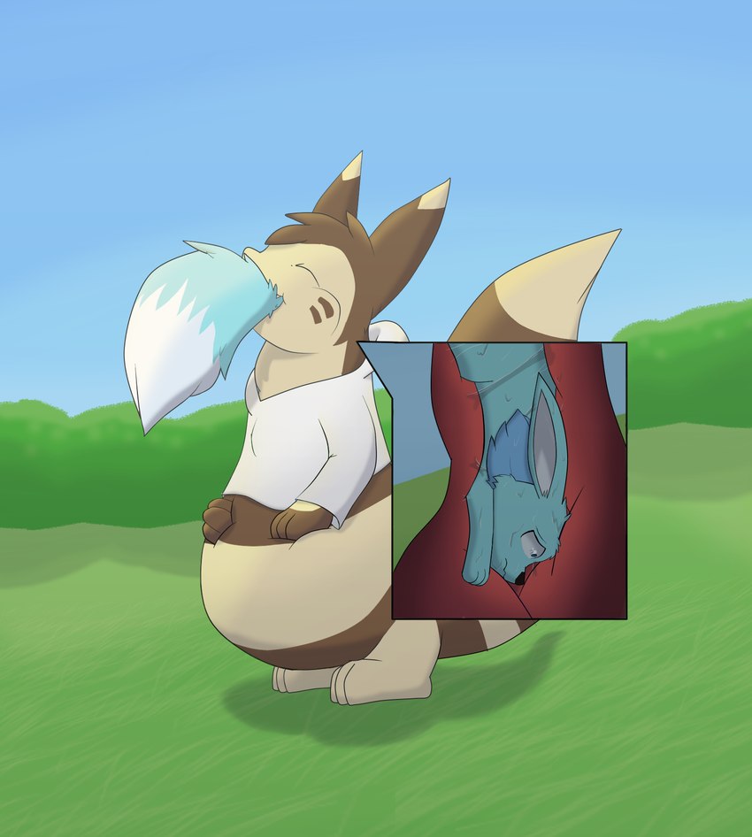 devinox and unnamed furret (nintendo and etc) created by blueflarefox1