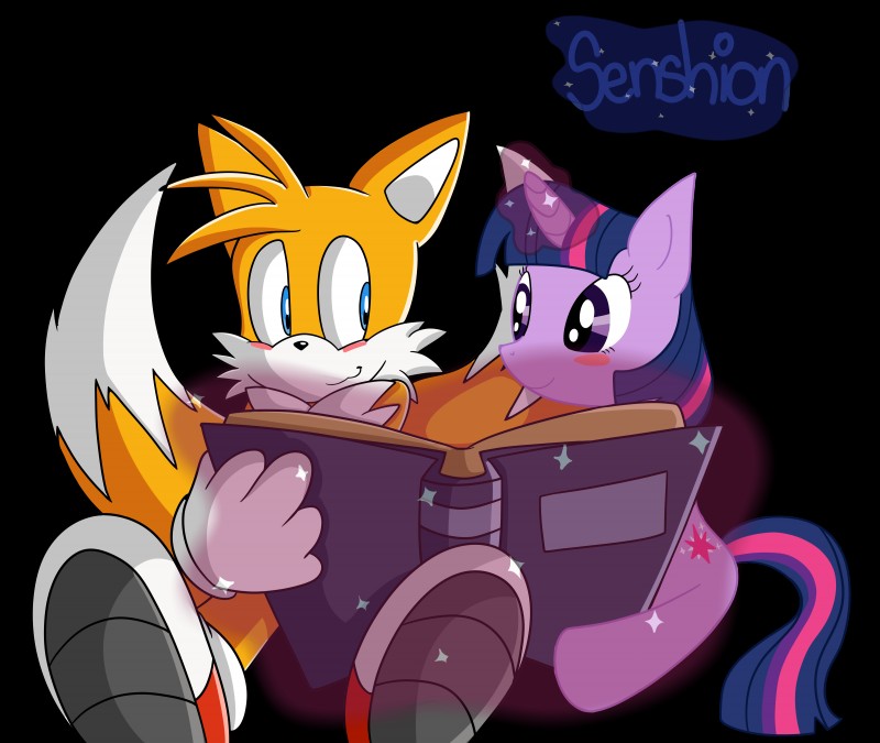 miles prower and twilight sparkle (sonic the hedgehog (series) and etc) created by senshion