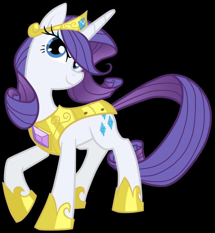 armor blue_eyes clothed clothing crown cutie_mark female feral fur hair headgear horn looking_at_viewer purple_hair simple_background smile solo transparent_background goatanimedatingsim friendship_is_magic hasbro my_little_pony mythology rarity_(mlp) equid equine mammal mythological_creature mythological_equine unicorn absurd_res alpha_channel hi_res