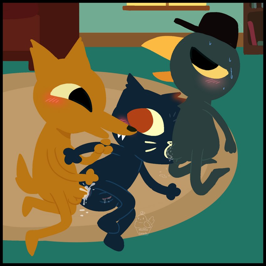 germ warfare, gregg lee, and mae borowski (night in the woods) created by muffinlewds