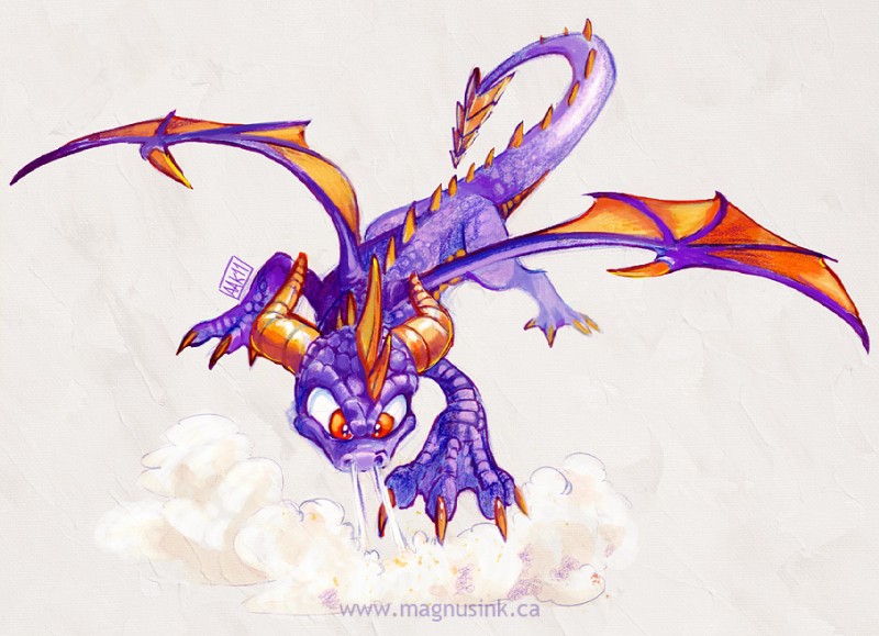 spyro (european mythology and etc) created by weremagnus