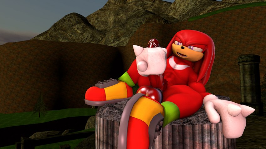 angel_island anthro balls big_balls big_penis clothing erection footwear fur genitals gloves handwear lounging male masturbation muscular muscular_male narrowed_eyes nude outside penis purple_eyes red_body red_fur ruins shoes solo neotaurus sega sonic_the_hedgehog_(series) knuckles_the_echidna echidna mammal monotreme 2021 3d_(artwork) digital_media_(artwork)