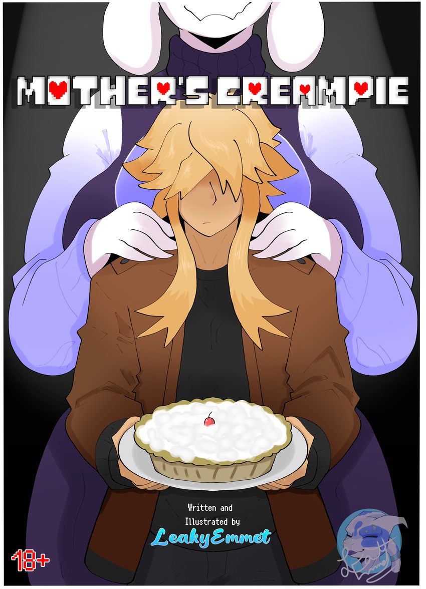 anthro big_breasts breasts duo female male male/female mature_female size_difference emmet_twunks leakyemmet undertale_(series) toriel boss_monster_(undertale) bovid caprine goat human humanoid mammal absurd_res comic cover cover_art cover_page hi_res