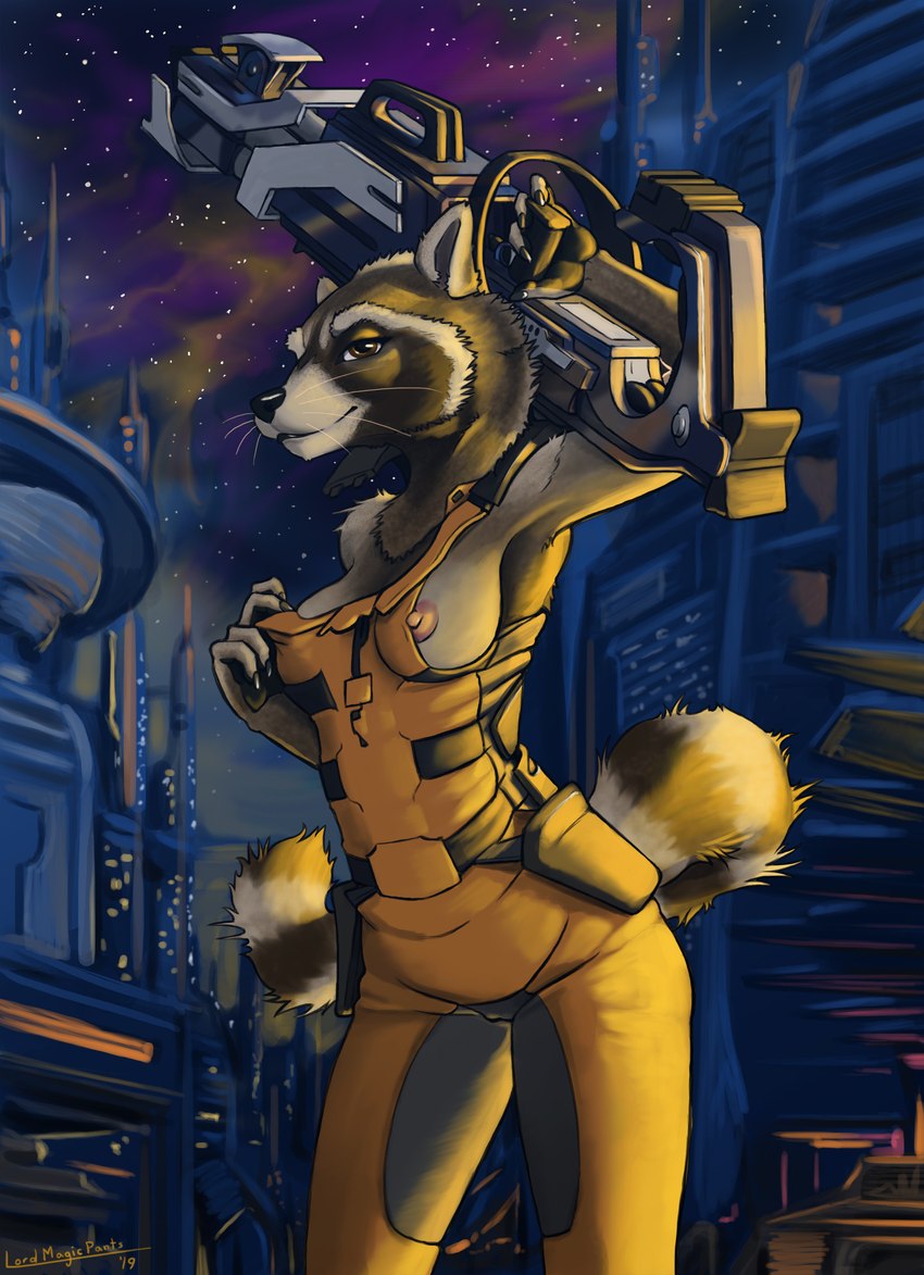 rocket raccoon (guardians of the galaxy and etc) created by lord magicpants