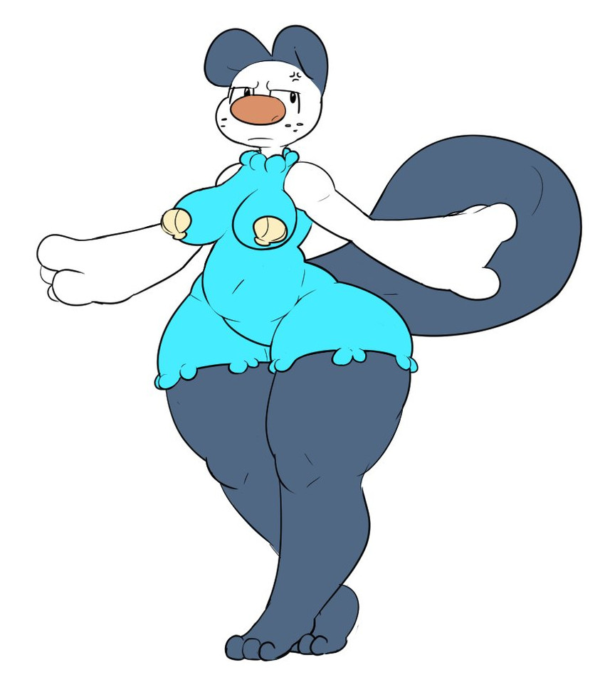 anthro bra clothing costume curvy_figure female freckles huge_thighs pasties seashell_bra solo thick_thighs underwear voluptuous onetiredbear nintendo pokemon mizu_(onetiredbear) beaver generation_5_pokemon mammal mustelid oshawott otter pokemon_(species) rodent