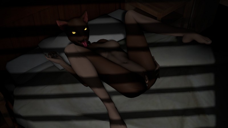 anthro anus bed breasts female furniture genitals glowing glowing_eyes inside legs_up looking_at_viewer lying navel nude on_back pillow presenting pussy sharp_teeth smile solo spread_legs spreading teeth tongue tongue_out voyeur yellow_eyes sumeriandragon master_of_orion felid mammal mrrshan 16:9 3d_(artwork) digital_media_(artwork) hi_res source_filmmaker_(artwork) widescreen