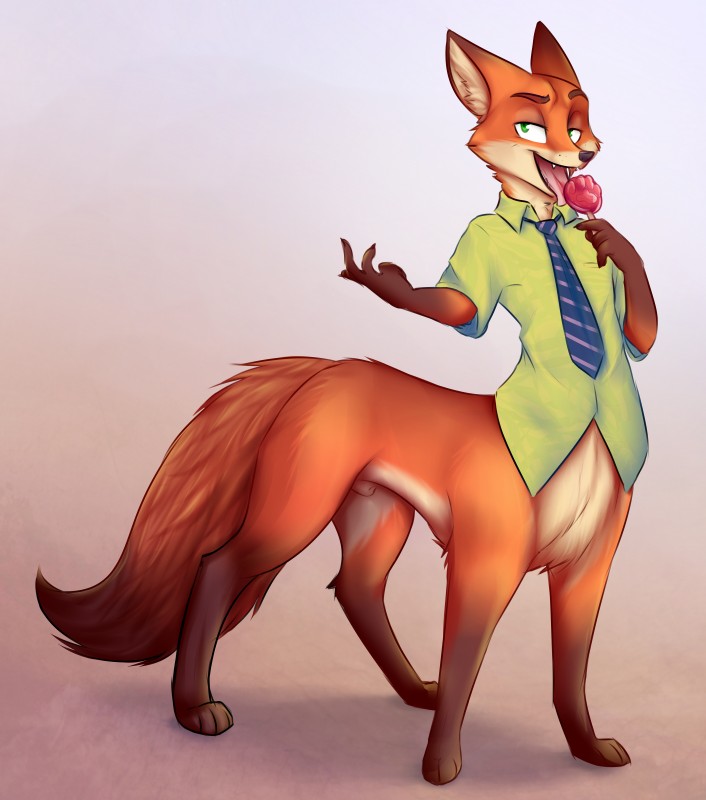 nick wilde (zootopia and etc) created by thecatnamedfish