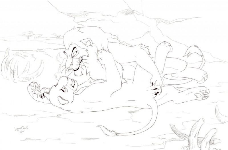 sarabi and scar (the lion king and etc) created by reallynxgirl