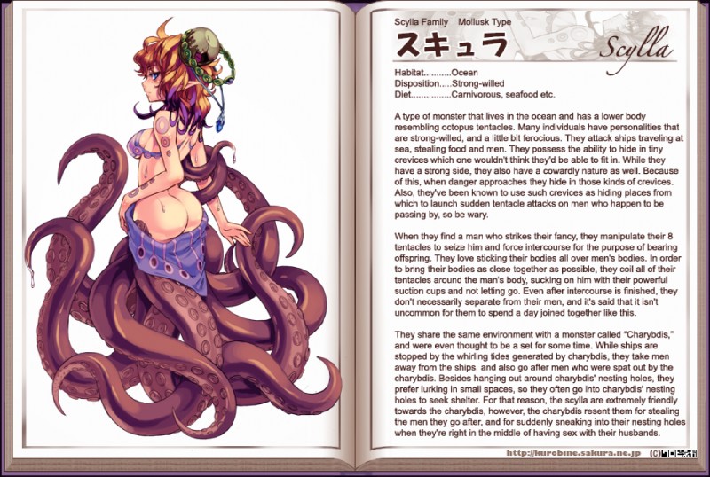 blue_eyes blush female hair humanoid_pointy_ears monster_girl_(genre) multicolored_hair pointy_ears solo split_form suckers suction_cup tentacles text kenkou_cross third-party_edit monster_girl_encyclopedia monster_girl_profile animal_humanoid cecaelia cephalopod cephalopod_humanoid coleoid humanoid marine marine_humanoid merfolk mollusk mollusk_humanoid monster octopodiform english_text hard_translated translated translation_edit