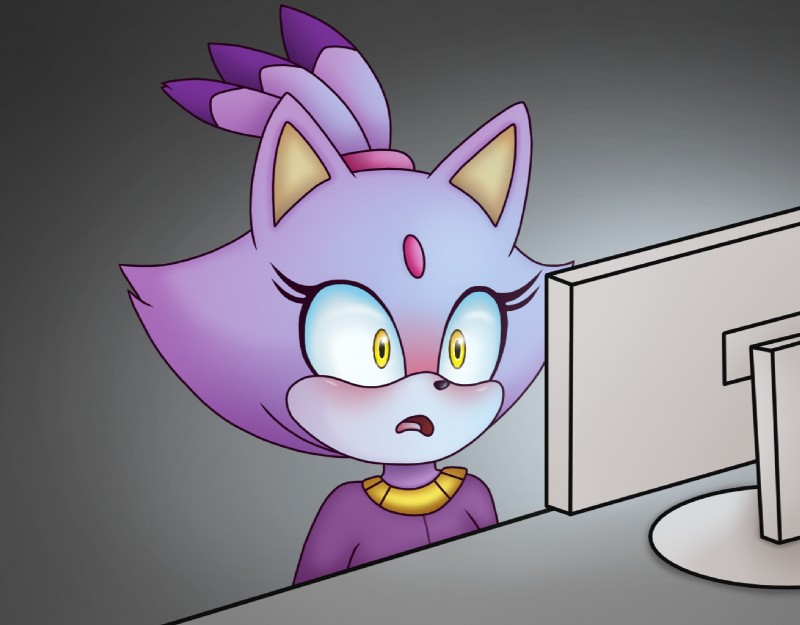 blaze the cat (sonic the hedgehog (series) and etc) created by es74