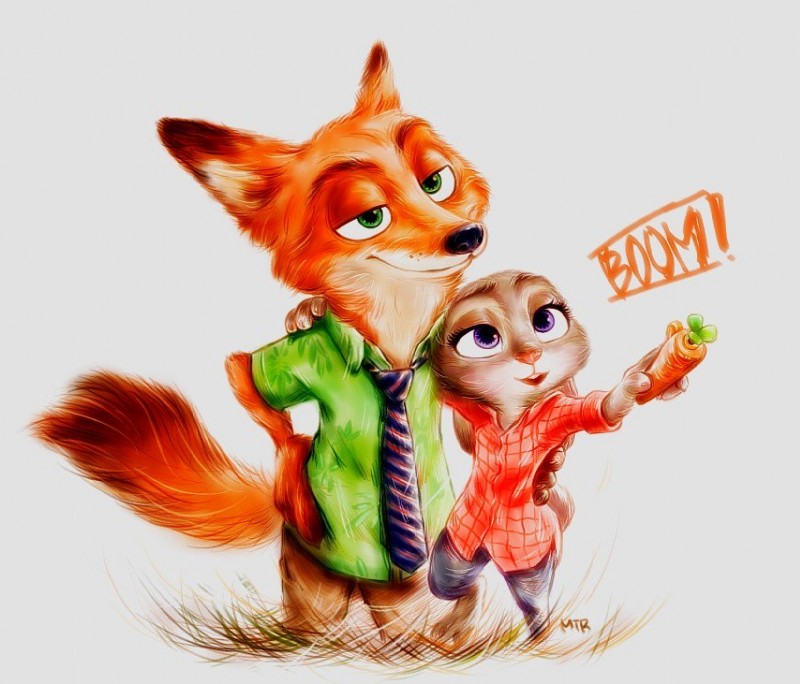 judy hopps and nick wilde (zootopia and etc) created by mitoro and totolove35