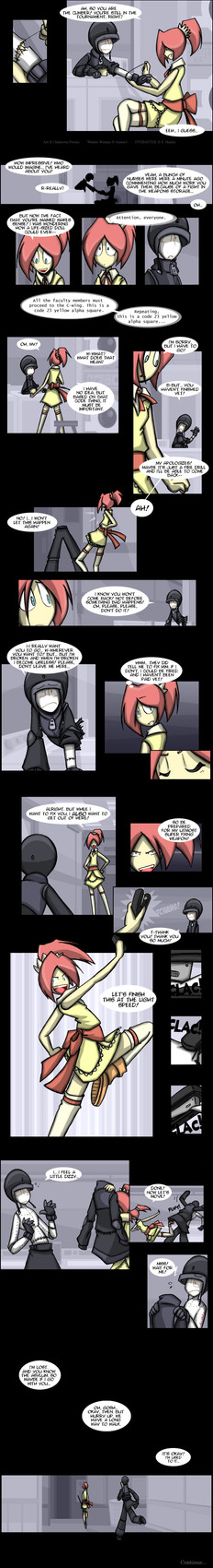 accessory action_pose ambiguous_gender ambiguous_humanoid appliance black_clothing black_gloves black_handwear black_hat black_headwear black_topwear blue_eyes bottomwear brown_clothing brown_footwear brown_shoes clothed clothing crossed_legs dialogue discarded_topwear dress duo eyelashes eyes_closed female female_human fluorescent_light footwear fully_clothed furniture gloves hair hair_accessory hair_tie hands_on_hips hands_on_own_hips handwear hat headgear headwear holding_arm holding_clothing holding_object holding_pickaxe holding_stapler holding_topwear inside laundromat laundry_machine legwear miniskirt missing_lower_body missing_upper_body not_furry number number_tattoo onomatopoeia open_mouth open_smile pickaxe pink_bow pink_hair plush_stuffing ponytail pose raised_hand seam_(sewing) sewing sewing_needle shoes sitting skirt smile sound_effects speech_bubble stapler staples stool string_bow text thigh_highs topless topless_ambiguous topless_humanoid topwear walking white_body white_clothing white_dress_shirt white_hair_tie white_legwear white_thigh_highs writing_on_arm yellow_clothing yellow_dress zipper unknown_person castle_of_nations endzone everafter climber_(unknown_person) washer_woman animate_inanimate human humanoid living_mannequin mammal 2007 absurd_res comic digital_media_(artwork) english_text hi_res long_image tall_image