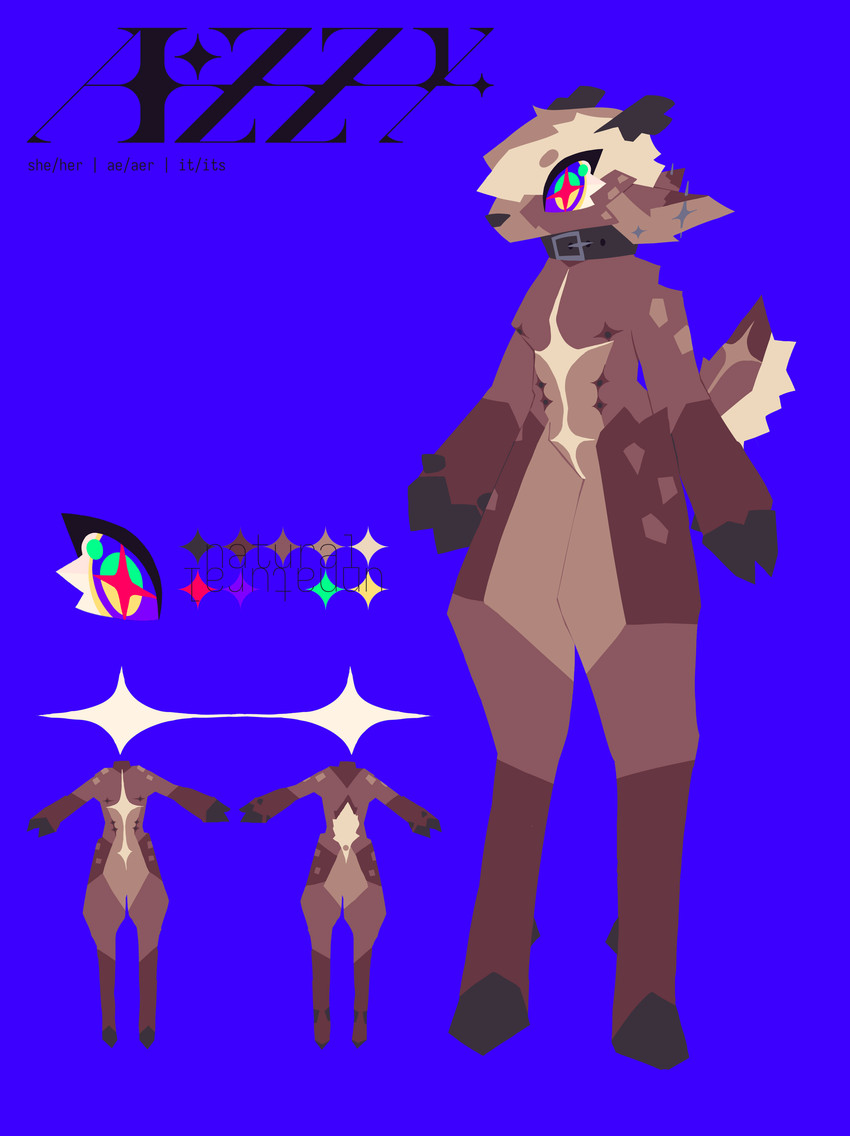 anthro nipples null solo azzy~xyz azzy_(azzy~xyz) deer mammal absurd_res hi_res model_sheet nonbinary_(lore) trans_(lore)