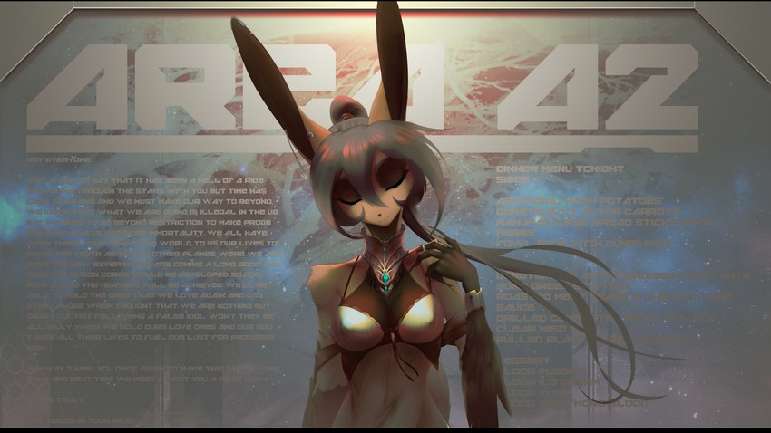 5_fingers anthro black_bars breasts clothed clothing female fingers fur hair smile solo text iontoon 16:9 2021 digital_media_(artwork) english_text hi_res widescreen