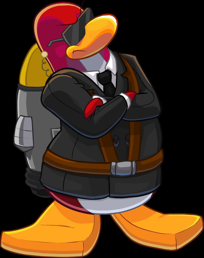 jet pack guy (club penguin) created by unknown artist