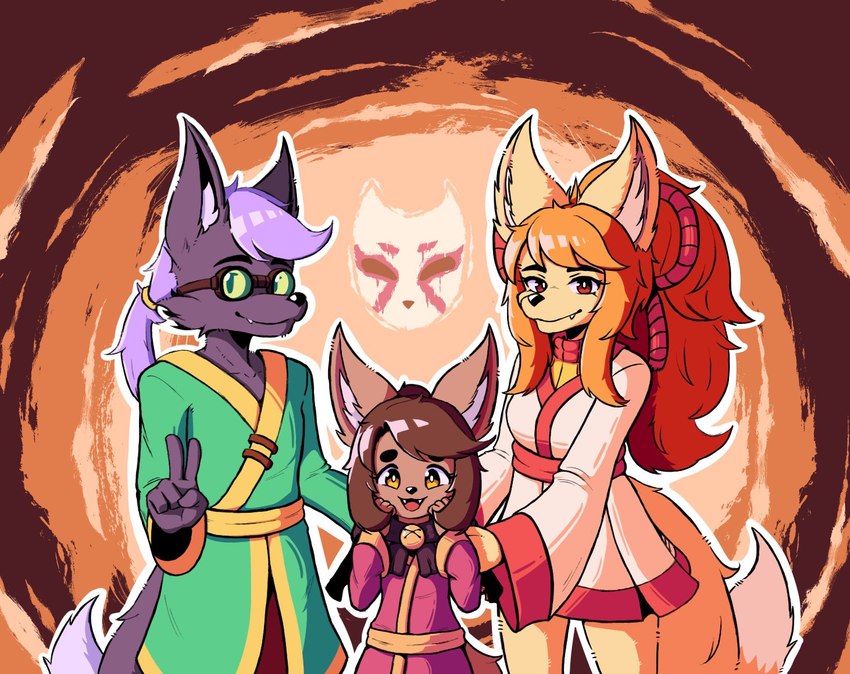 ceroba ketsukane, chujin ketsukane, and kanako ketsukane (undertale (series) and etc) created by tristzana892