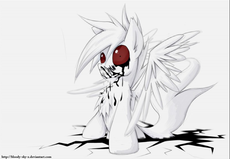 ambiguous_gender feathered_wings feathers feral fur hooves simple_background solo text white_background white_body white_feathers white_fur wings queenbloodysky hasbro my_little_pony mythology fan_character equid equine mammal mythological_creature mythological_equine pegasus hi_res url