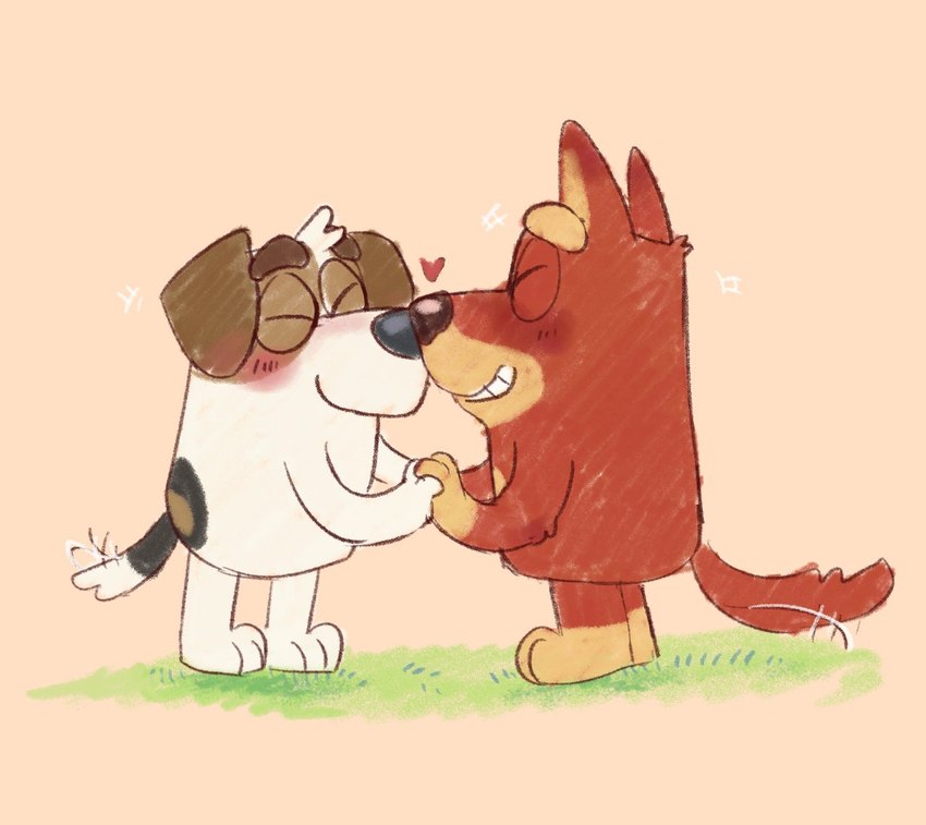 jack russell and rusty (bluey (series)) created by shaibey