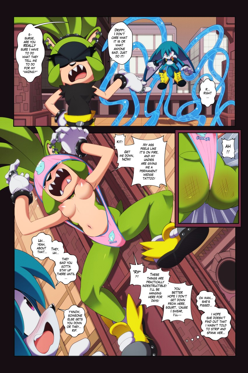 kitsunami the fennec and surge the tenrec (sonic the hedgehog (comics) and etc) created by euf-dreamer