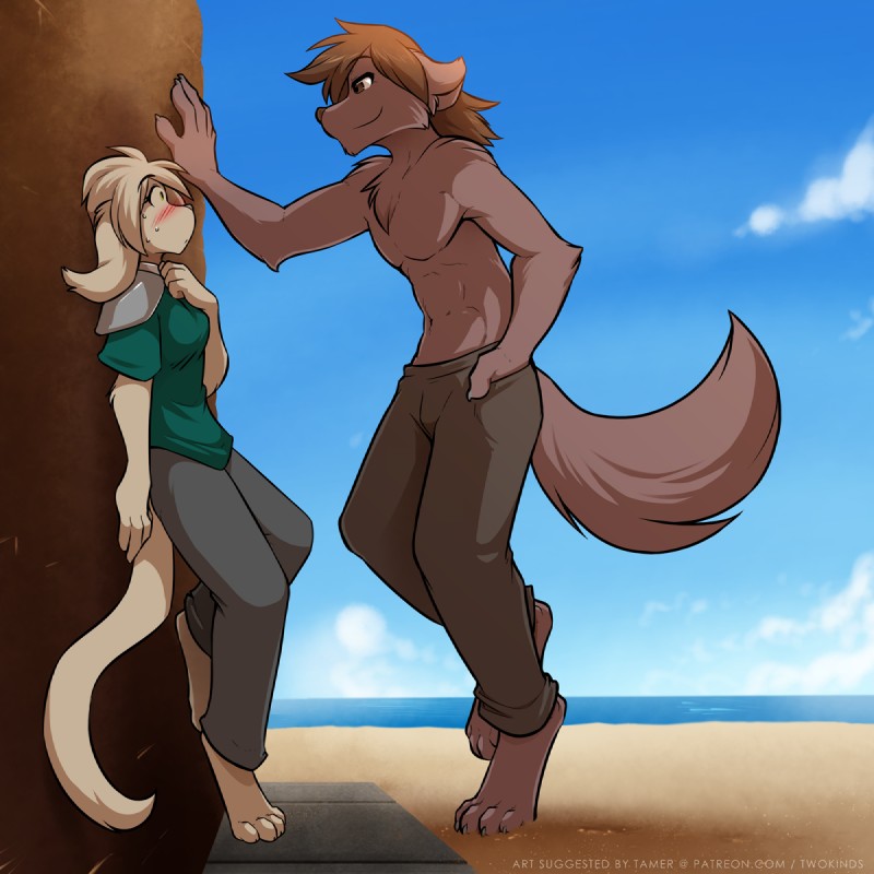 keith keiser and natani (twokinds) created by tom fischbach
