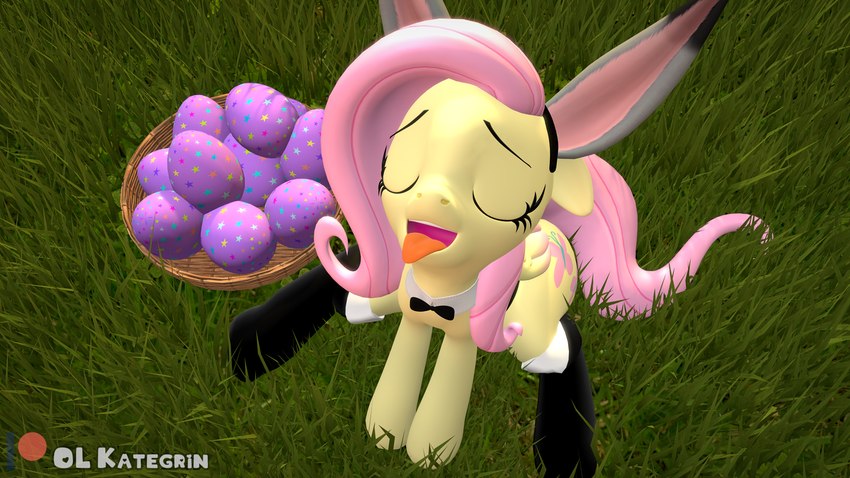 accessory ahegao basket big_butt bunny_costume butt clothing collar container costume ears_down easter_egg egg eyes_closed female feral footwear grass headband headband_ears holidays hooves looking_from_above looking_pleasured necktie open_mouth outside pivoted_ears plant playboy_outfit sitting sitting_on sitting_on_grass socks solo spread_legs spreading stylized stylized_text tail tail_aside teasing thick_thighs tongue tongue_out wings olkategrin easter friendship_is_magic hasbro my_little_pony mythology fluttershy_(mlp) equid equine horse mammal mythological_creature mythological_equine pegasus pony 16:9 3d_(artwork) 4k absurd_res digital_media_(artwork) hi_res source_filmmaker_(artwork) watermark widescreen