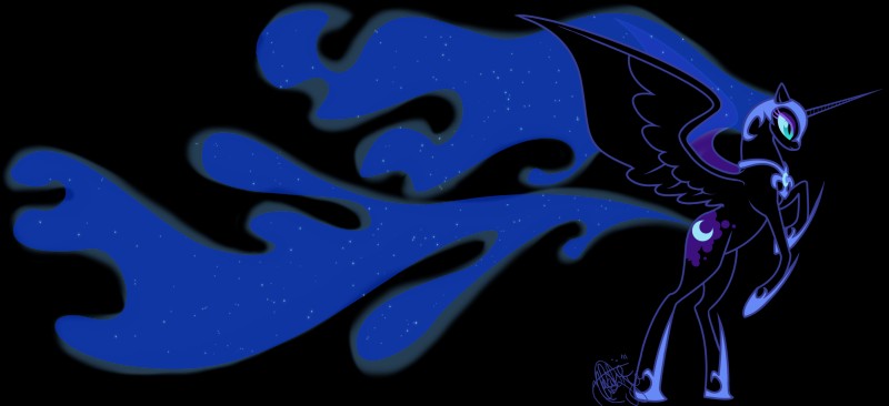 nightmare moon (friendship is magic and etc) created by emeralddarkness