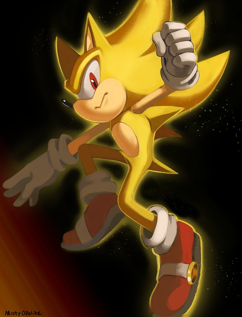 sonic the hedgehog and super sonic (sonic the hedgehog (series) and etc) created by scarletopalite