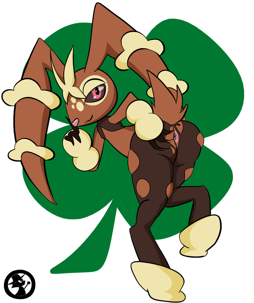 anus butt clothing femboy legwear looking_at_viewer looking_back male presenting solo tights torn_clothing zanator nintendo pokemon generation_6_pokemon lagomorph mammal mega_evolution mega_lopunny pokemon_(species) hi_res