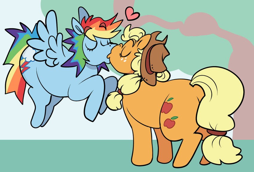 applejack and rainbow dash (friendship is magic and etc) created by beastofeuthanasia