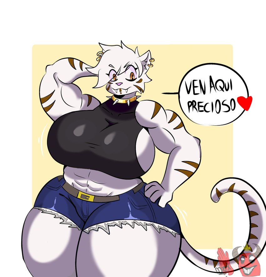 anthro big_breasts big_butt breasts butt female mature_female muscular solo darkdemon74x fan_character felid mammal pantherine absurd_res comic digital_drawing_(artwork) digital_media_(artwork) hi_res