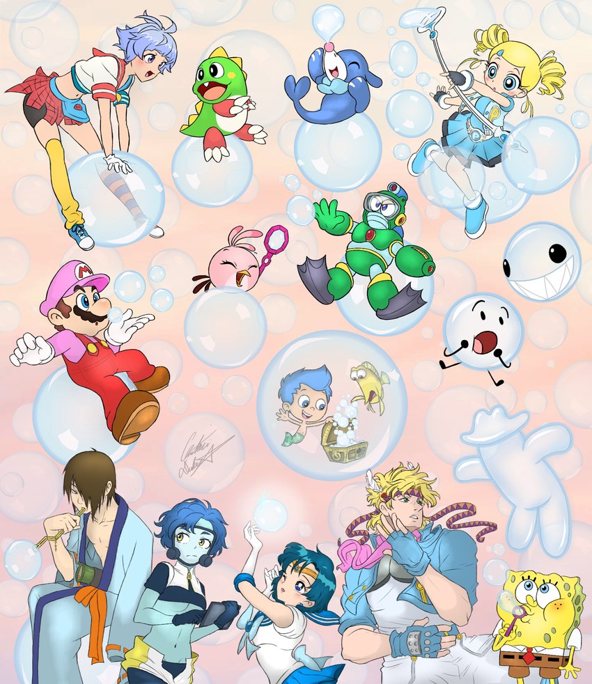 bubbles, bubbles, stella, gil, bub, and etc (the amazing digital circus and etc) created by chris-thekid