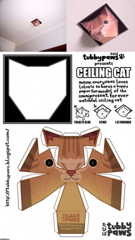 ceiling cat created by tubbypaws