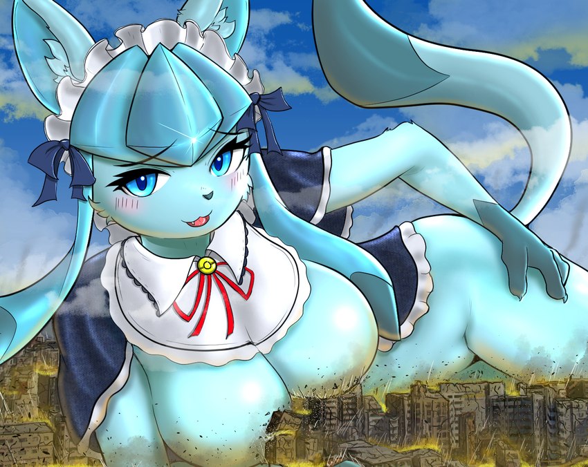 tea party style glaceon (pokemon unite and etc) created by nekojyaras77