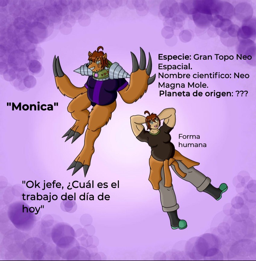monica and neo-spacian grand mole (cartoon network and etc) created by elmeganoob