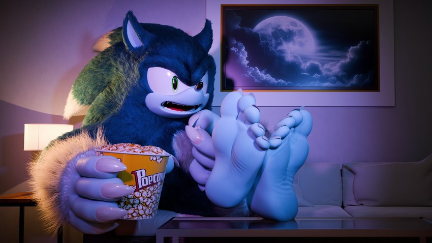 5_toes anthro barefoot blue_body blue_fur claws feet food fur green_eyes inside male open_mouth popcorn popcorn_bucket soles solo toes wrinkled_feet wrinkles feetymcfoot sega sonic_the_hedgehog_(series) sonic_unleashed sonic_the_hedgehog sonic_the_werehog eulipotyphlan hedgehog mammal werecreature wereeulipotyphlan werehog 16:9 3d_(artwork) 4k absurd_res digital_media_(artwork) hi_res widescreen