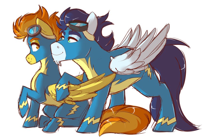 soarin, spitfire, and wonderbolts (friendship is magic and etc) created by canisrettmajoris