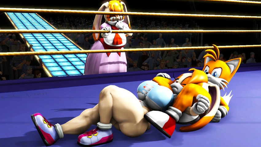 aged_up anthro big_breasts big_butt breasts butt clothing duo female fighting_ring footwear footwear_only headlock male male/female mostly_nude nipple_slip shoes shoes_only under_boob worried wrestling clintr007 sega sonic_the_hedgehog_(series) cream_the_rabbit miles_prower vanilla_the_rabbit canid canine fox human lagomorph mammal 16:9 3d_(artwork) absurd_res digital_media_(artwork) hi_res signature source_filmmaker_(artwork) widescreen daughter_(lore) mother_(lore) mother_and_child_(lore) mother_and_daughter_(lore) parent_(lore) parent_and_child_(lore) parent_and_daughter_(lore)