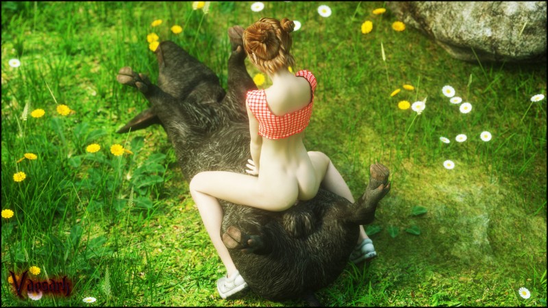 balls bestiality bottomless brown_hair butt clothed clothing cowgirl_position duo female female_on_feral feral from_front_position genitals hair human_on_feral interspecies male male/female male_on_human on_bottom on_top pale_skin realistic_feral sex vaesark human mammal suina 16:9 3d_(artwork) digital_media_(artwork) hi_res widescreen