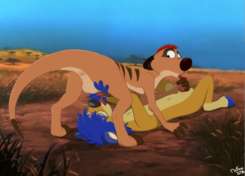 fan character and timon (the lion king and etc) created by mcfan