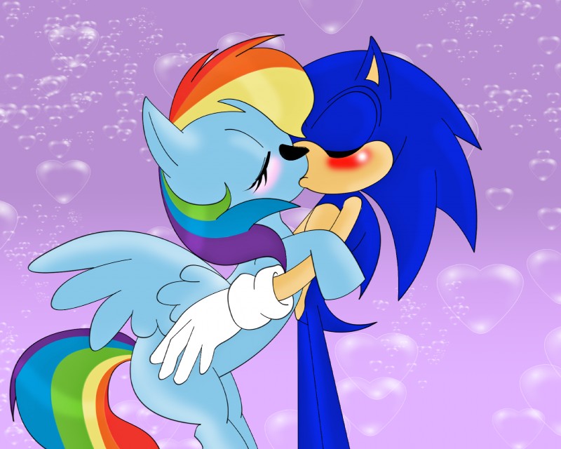 anthro blue_body blue_feathers blush crossover_ship duo eyes_closed feathered_wings feathers female feral hair humanoid_hands kissing love multicolored_hair multicolored_tail rainbow_hair rainbow_tail romantic romantic_ambiance romantic_couple side_view spread_wings standing tail wings leylahshan friendship_is_magic hasbro my_little_pony mythology sega sonic_the_hedgehog_(series) rainbow_dash_(mlp) sonic_the_hedgehog equid equine eulipotyphlan hedgehog mammal mythological_creature mythological_equine pegasus crossover hi_res