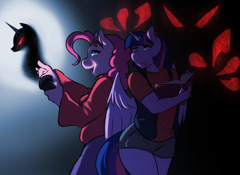 dipper pines, mabel pines, pinkie pie, and twilight sparkle (friendship is magic and etc) created by avante92