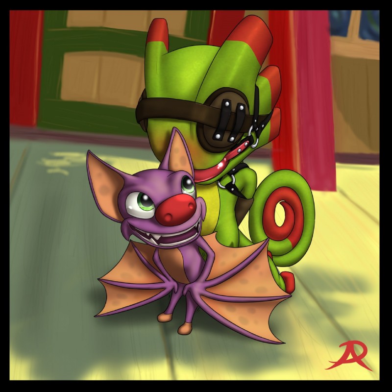 laylee and yooka (playtonic games and etc) created by radasus