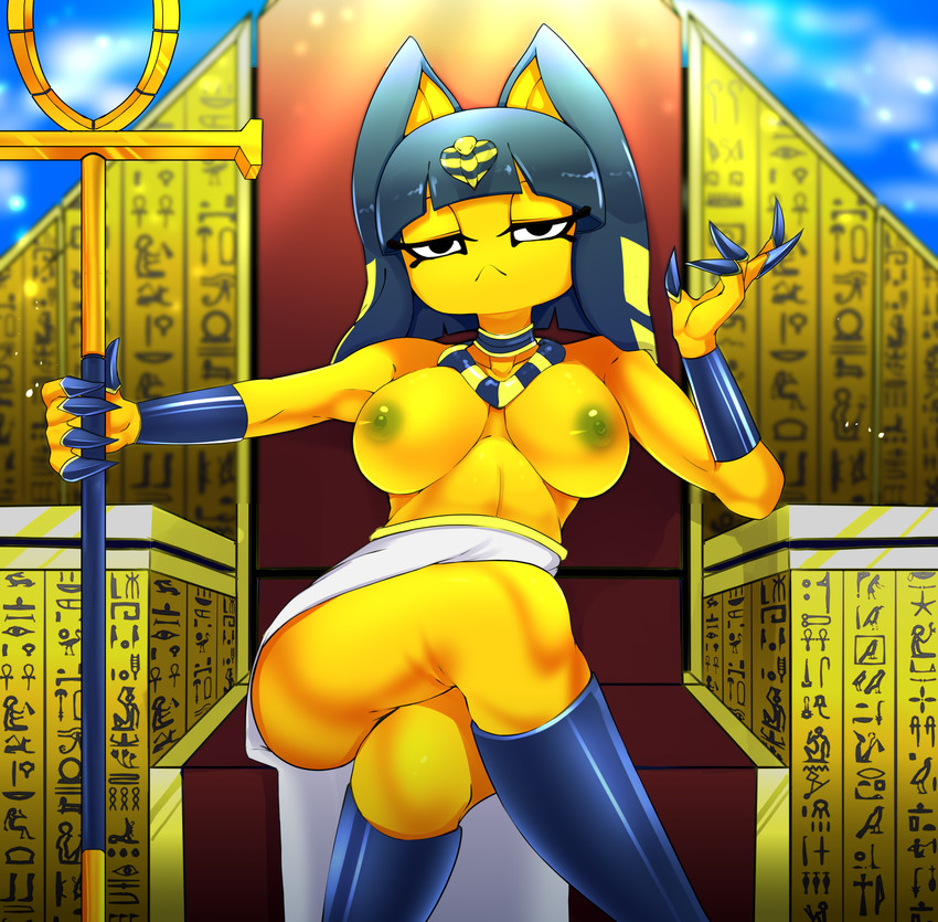 ankha (animal crossing and etc) created by ashraely