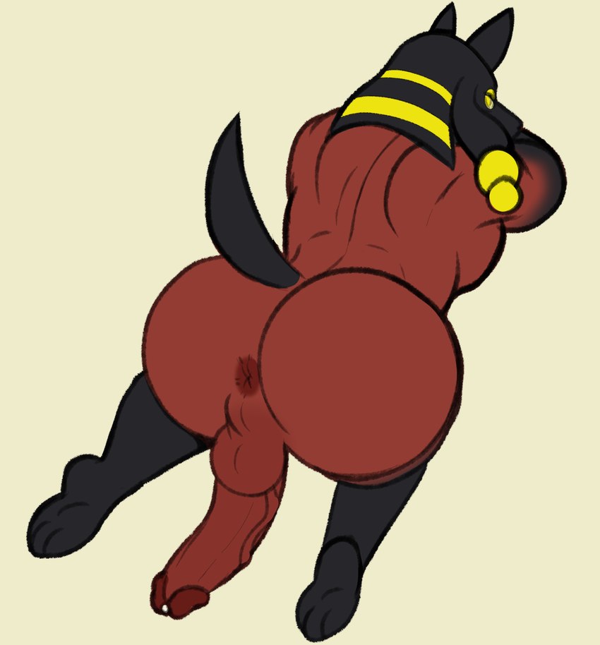 anthro anus big_butt brown_body butt for_a_head looking_back male presenting presenting_anus solo fours_(artist) anubite seth_(fours) animal_head humanoid 2024 hi_res